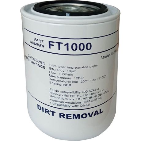 Przejdź do produktu Filtr paliwa FT1000, 70 l/min, 10 μm, 3/4" BSP - ADAM PUMPS
