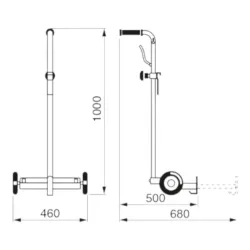 Wózek do beczek 20 - 60 kg na dwóch kołach - RAASM 1/4