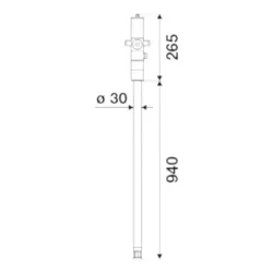 Pompa do smaru pneumatyczna do beczek 180/220 kg - RAASM 2/4
