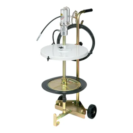 Przejdź do produktu Smarownica pneumatyczna na beczki 50/60 kg na wózku - RAASM