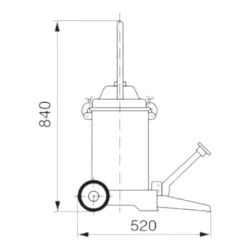 Smarownica nożna 13 kg - RAASM 1/4