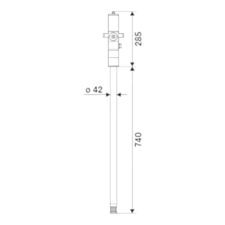 Przejdź do produktu Pneumatyczna pompa oleju, smaru SAE 130, R 3:1, 14 l/min, beczki 50-60kg - RAASM