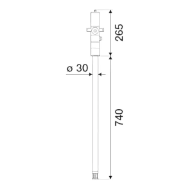 Pompa do smaru pneumatyczna do beczek 50/60 kg - RAASM 4/4