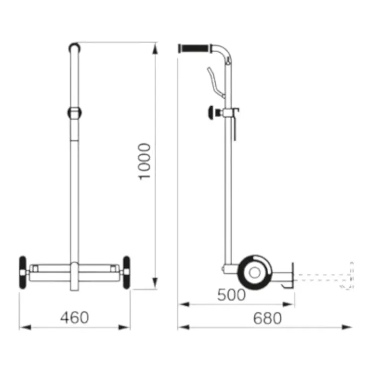 Wózek do beczek 20 - 60 kg na dwóch kołach - RAASM 4/4